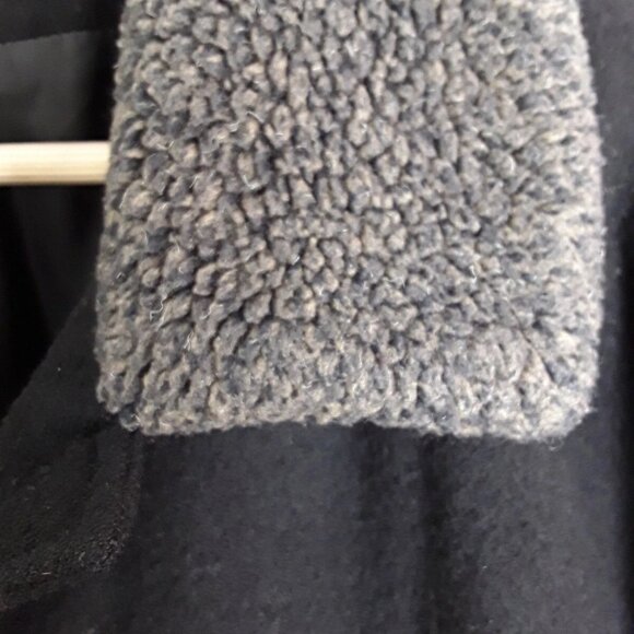 Braetan Black Wool Button Coat with Faux Fur Collar Women's Sz Small - Picture 3 of 7